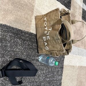 Jacob Tan Canvas Tote with Black Accents